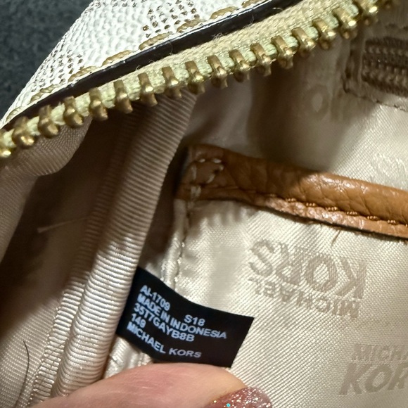 Michael Kors Abbey Medium Studded Pebbled Leather Backpack - Picture 8 of 10